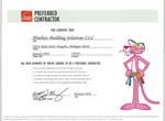 Owens Corning Certification